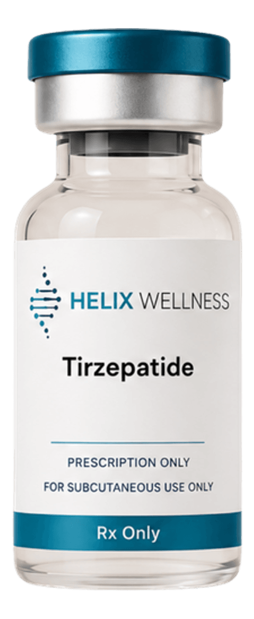 Helix Wellness Rx Tirzepatide protocol — clinical still life
